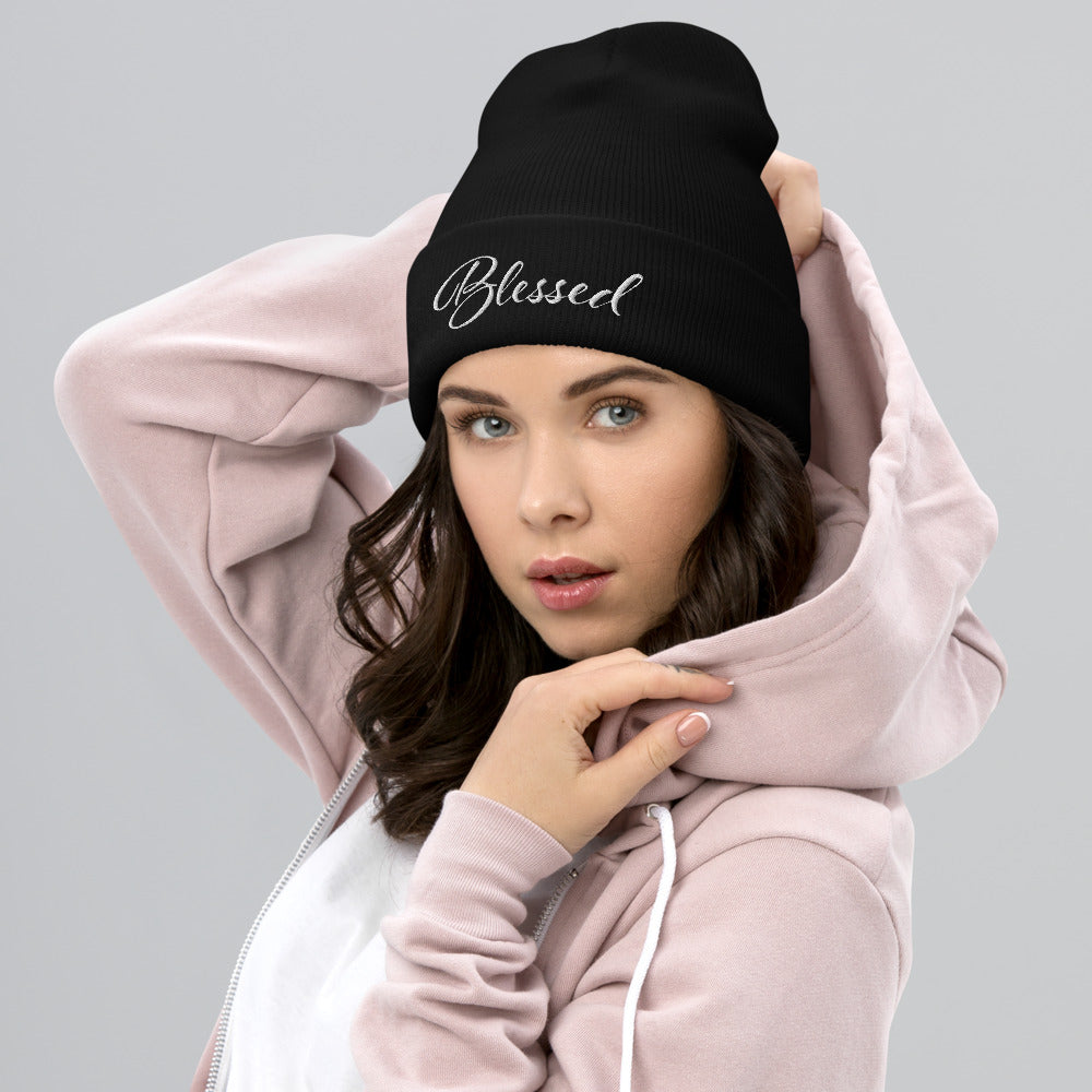Blessed Cuffed Beanie - DRESS FOR THE KING