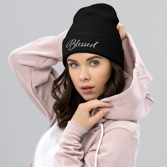 Blessed Cuffed Beanie - DRESS FOR THE KING