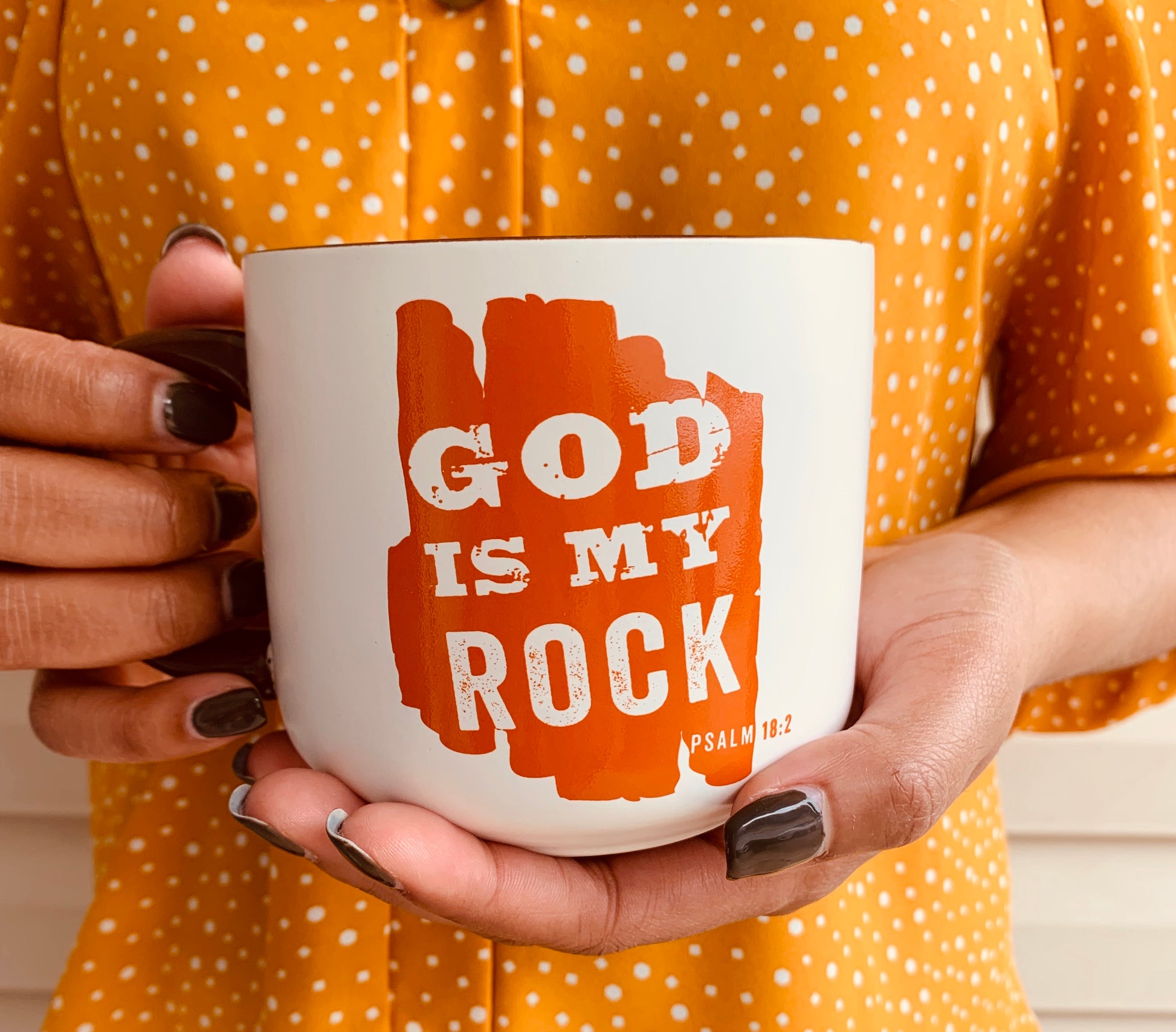 God is my Rock Mug - DFTK Designs