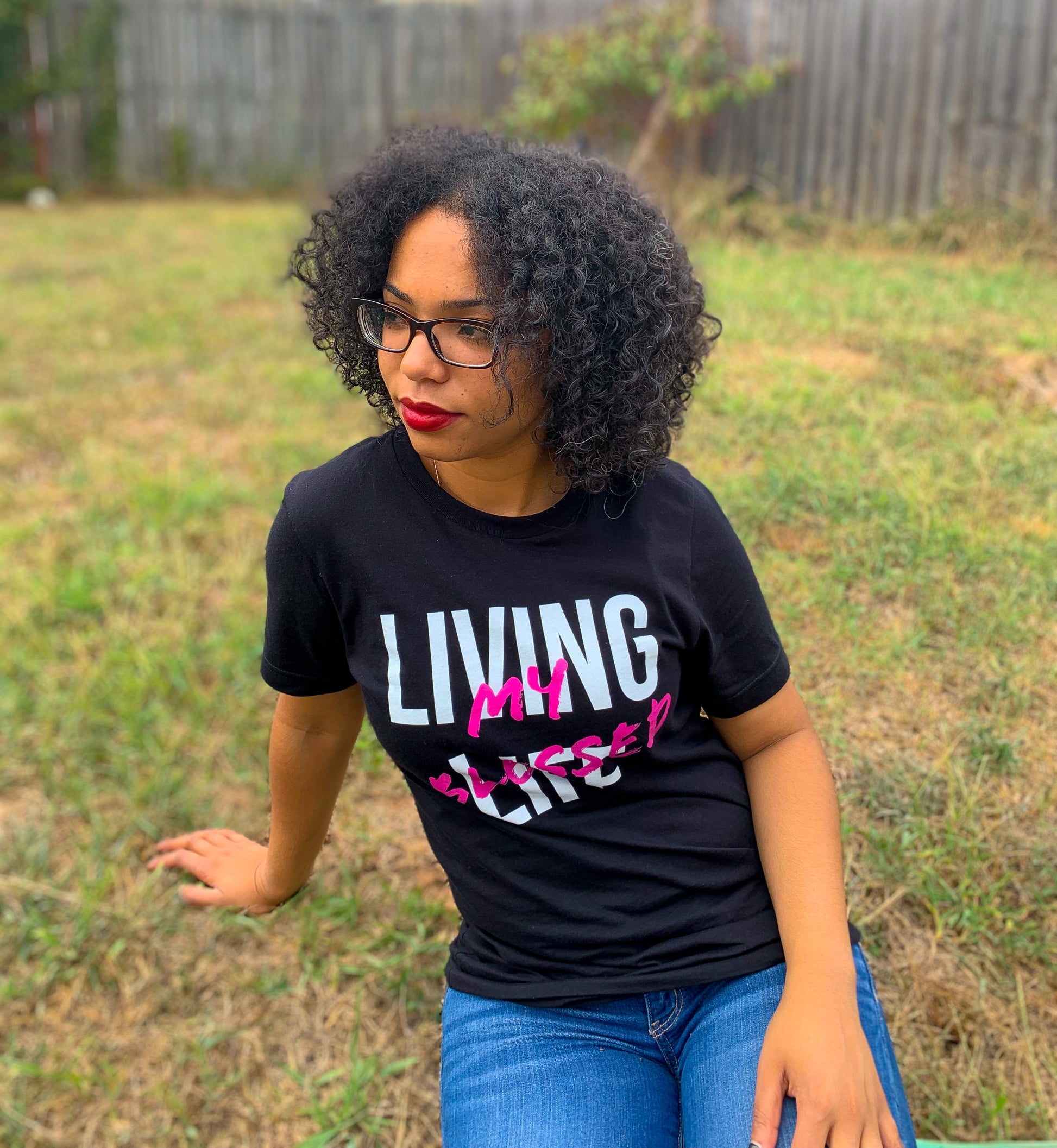 Living my Blessed Life T-Shirt - DFTK Designs