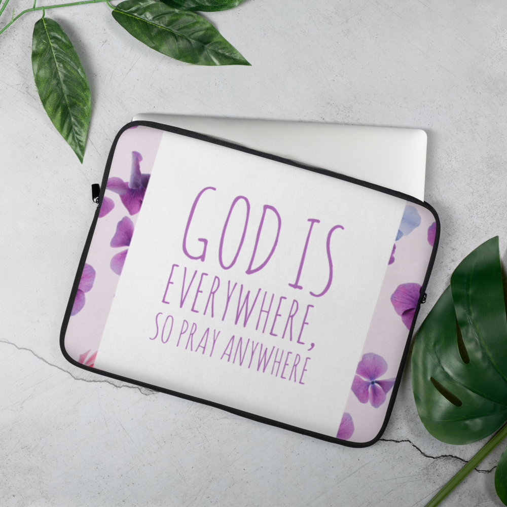 God is Everywhere Laptop Sleeve - DFTK Designs