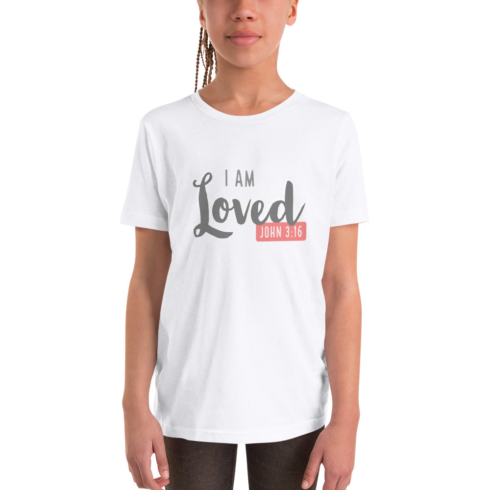 I am Loved Girl's Short Sleeve T-Shirt - DFTK Designs