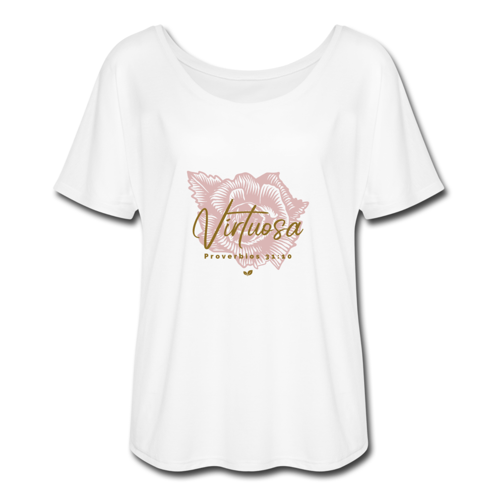 Virtuosa Women’s Flowy T-Shirt - white
