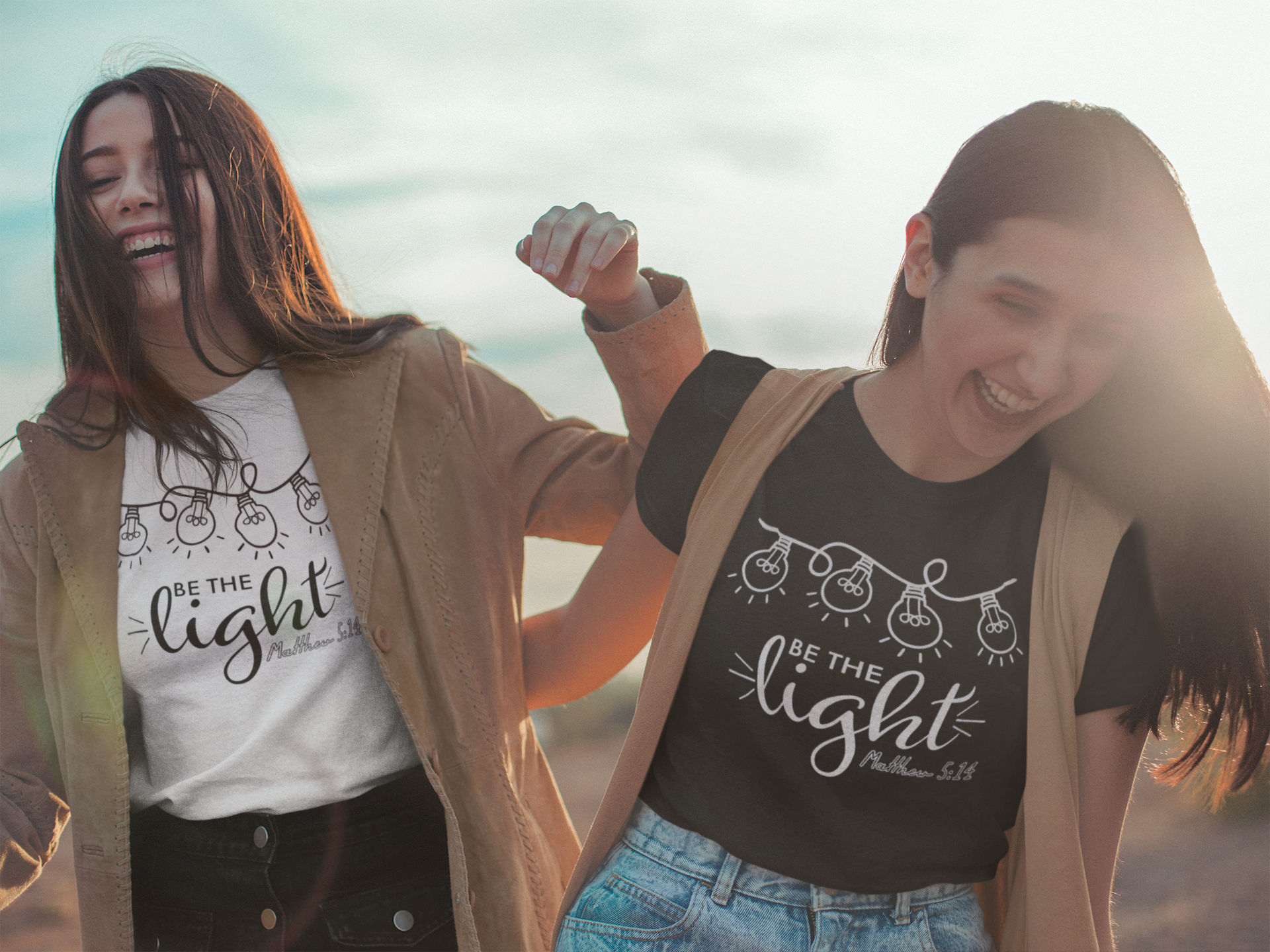 Be the Light Short-Sleeve Women T-Shirt - DFTK Designs