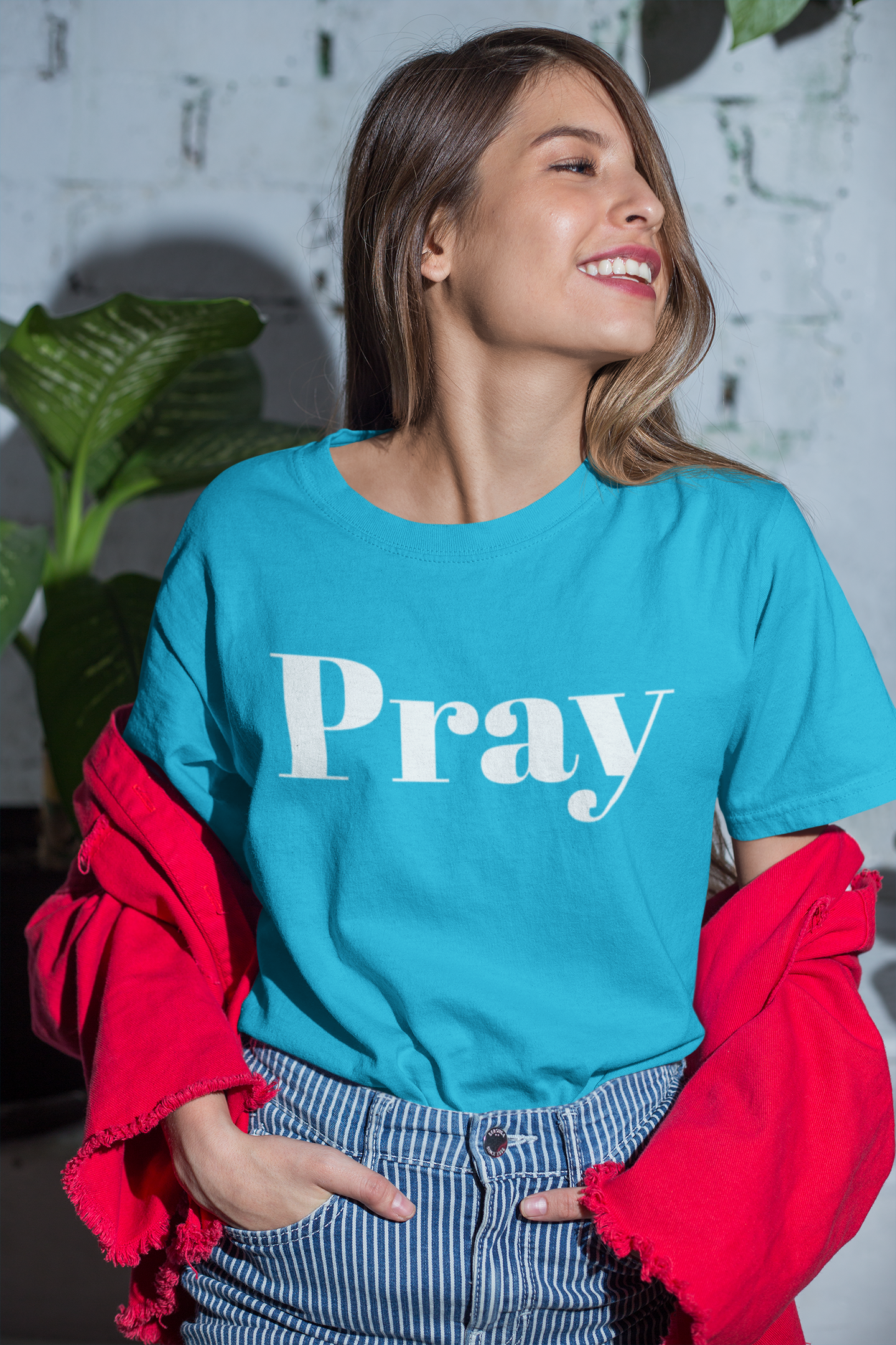 Pray Short-Sleeve Unisex T-Shirt - DFTK Designs