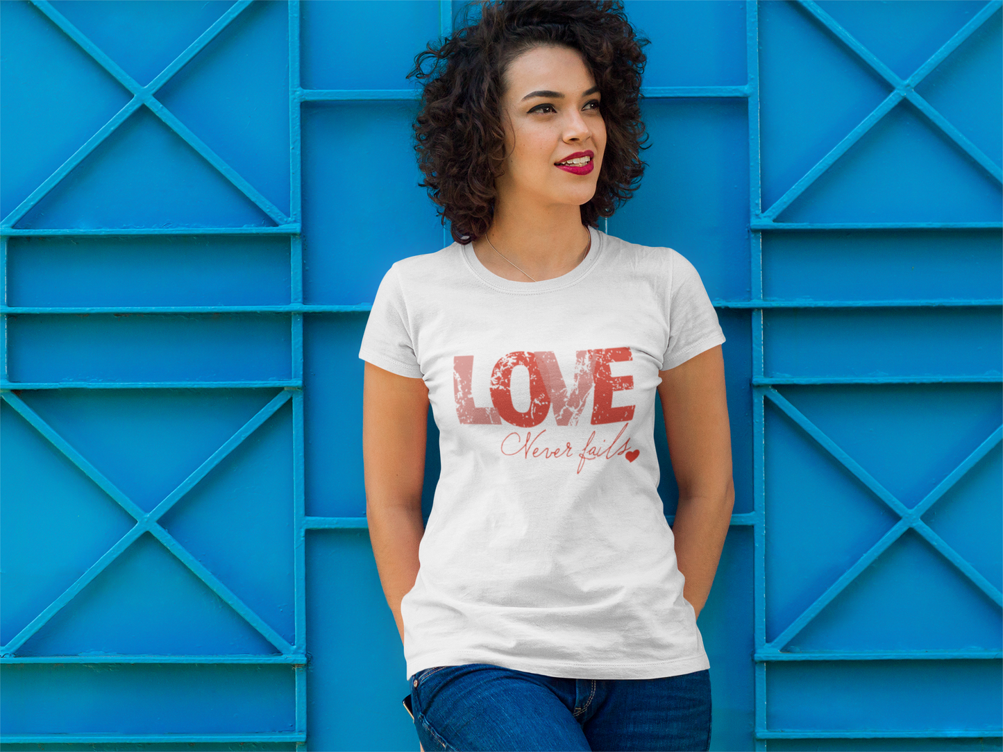 Love Never Fails Short-Sleeve T-Shirt - DFTK Designs