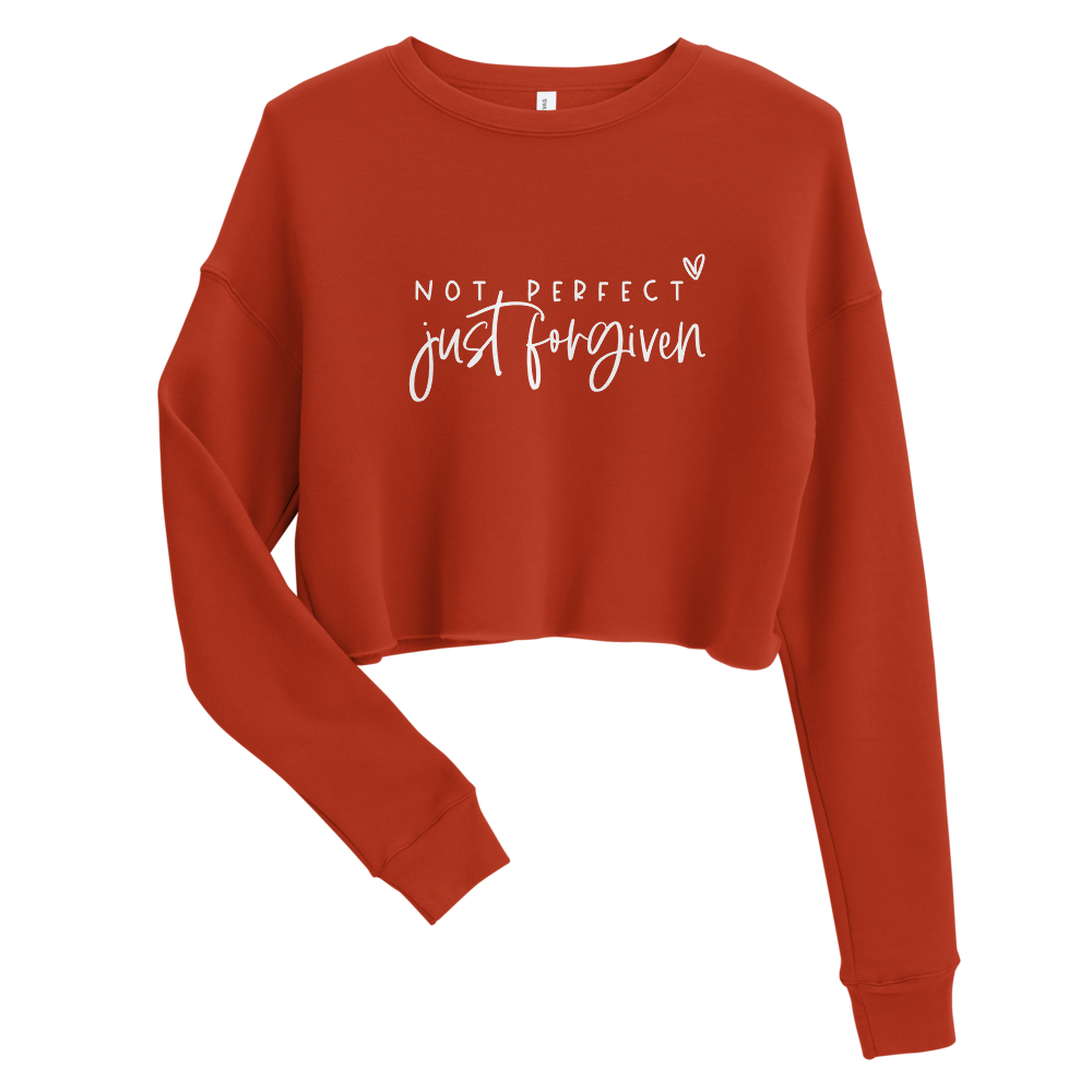 Not Perfect Crop Sweatshirt - DRESS FOR THE KING