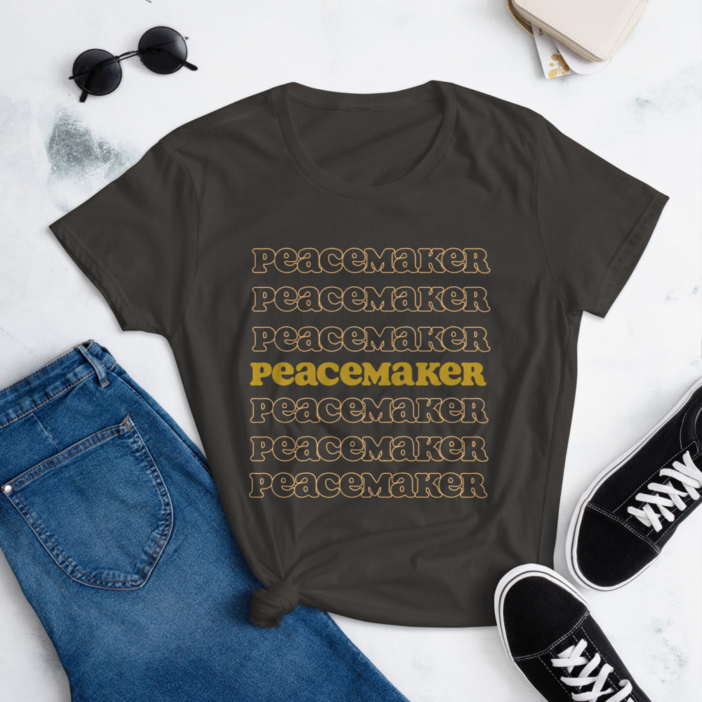 Peacemaker Women's short sleeve t-shirt - DRESS FOR THE KING