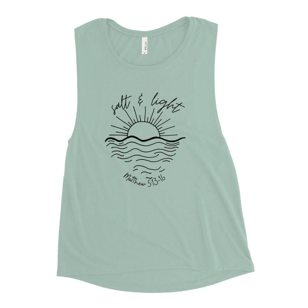 Salt and Light Ladies’ Muscle Tank - DRESS FOR THE KING