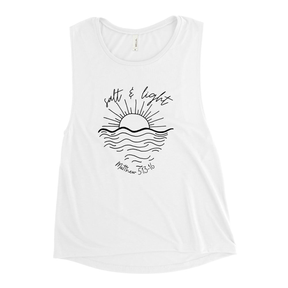 Salt and Light Ladies’ Muscle Tank - DRESS FOR THE KING
